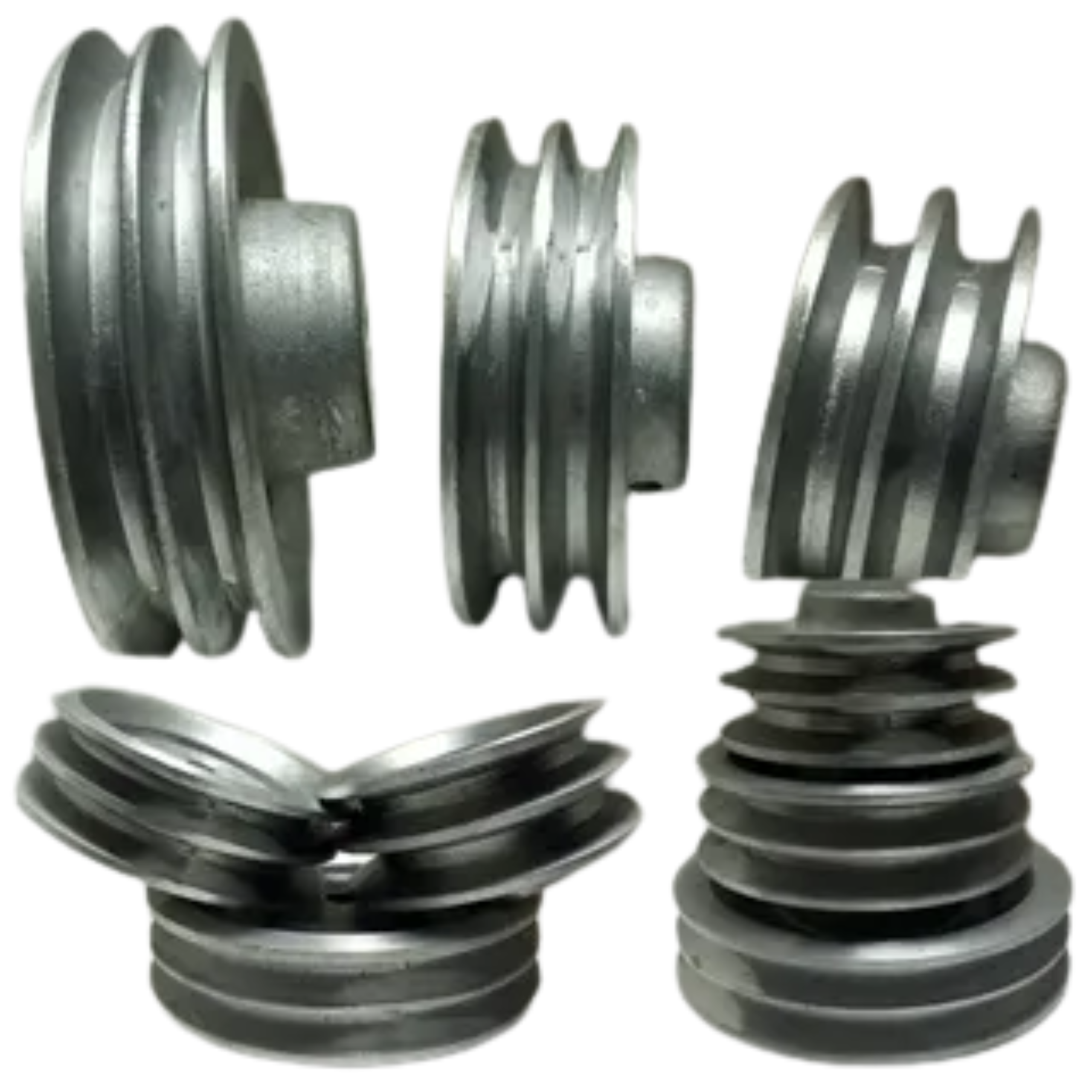 poleas en hierro y aluminio