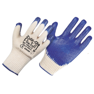 guante zubi ola flex tuff i ref. 19800116 palma de látex azul