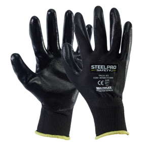 guante steelpro multiflex poliéster nitrilo protección industrial en388