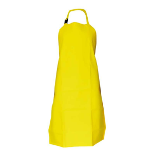 delantal impermeable industrial pvc/poliuretano con hebilla ajustable color amarillo