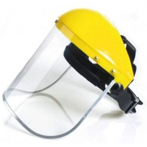 careta de seguridad con visor de acetato transparente