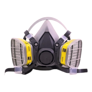 respirador 3m serie 6000 con cartuchos 6003 vapores orgánicos y gases Ácidos